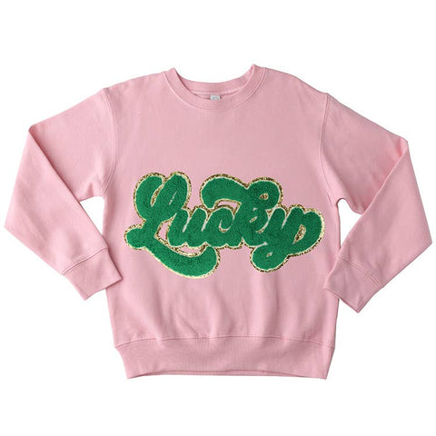 Chenille Lucky Sweatshirt