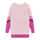 Pink Chevron Cardigan Sweater