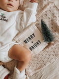 Merry + Bright Hang Sign