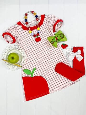Polka Dot Apple Dress