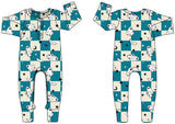 Checkered Ghosts Convertible romper