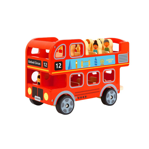 Wooden online red bus