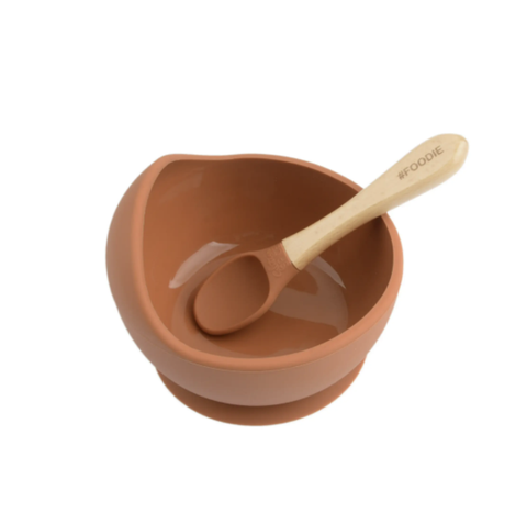 Clay Silicone Bowl W/ Spoon Set